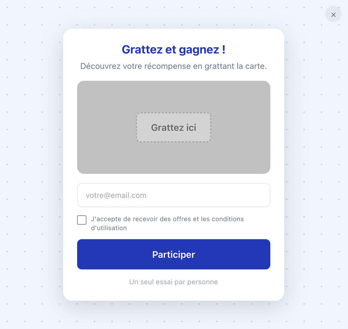 Message de réassurance