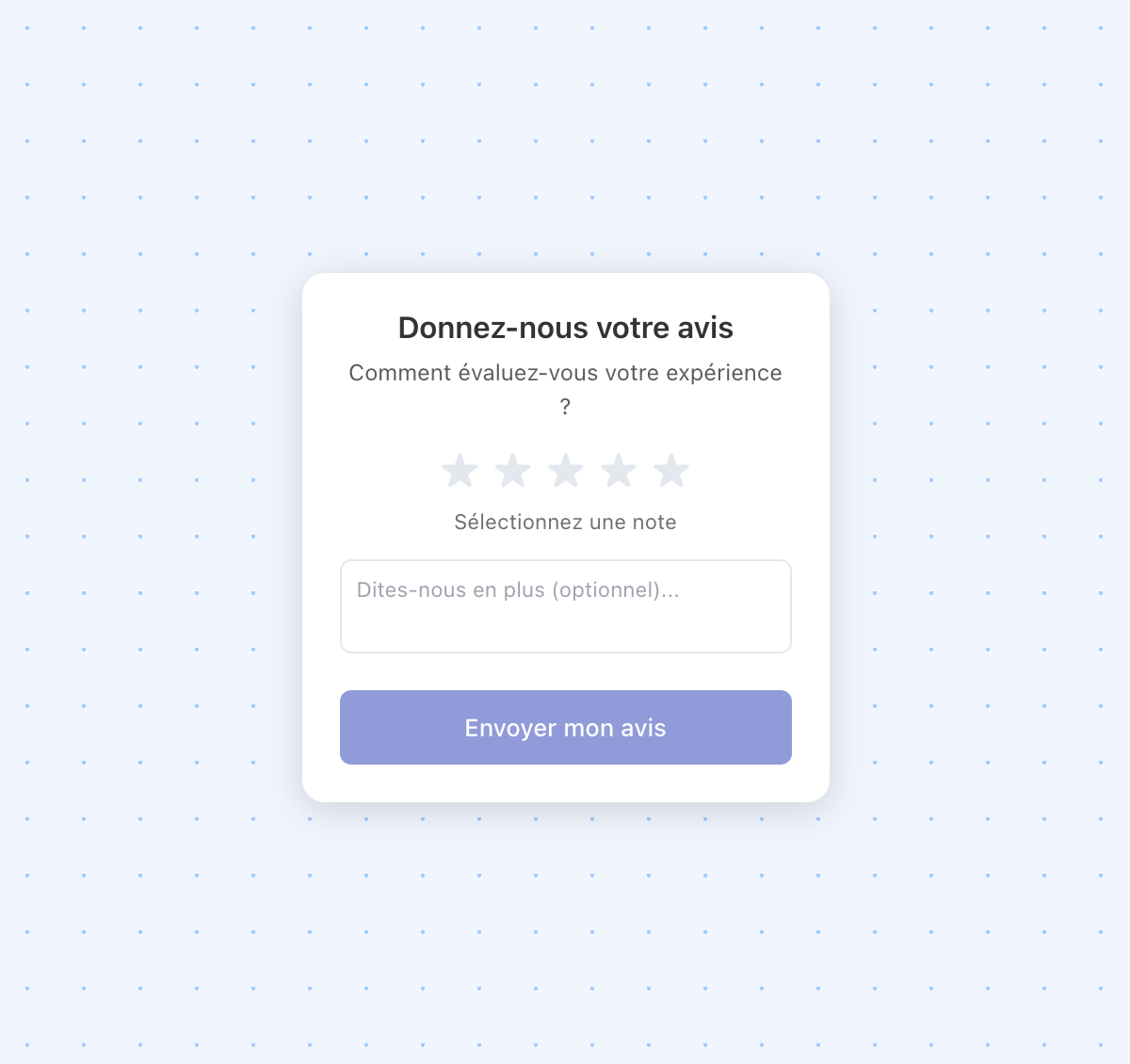 Message de réassurance